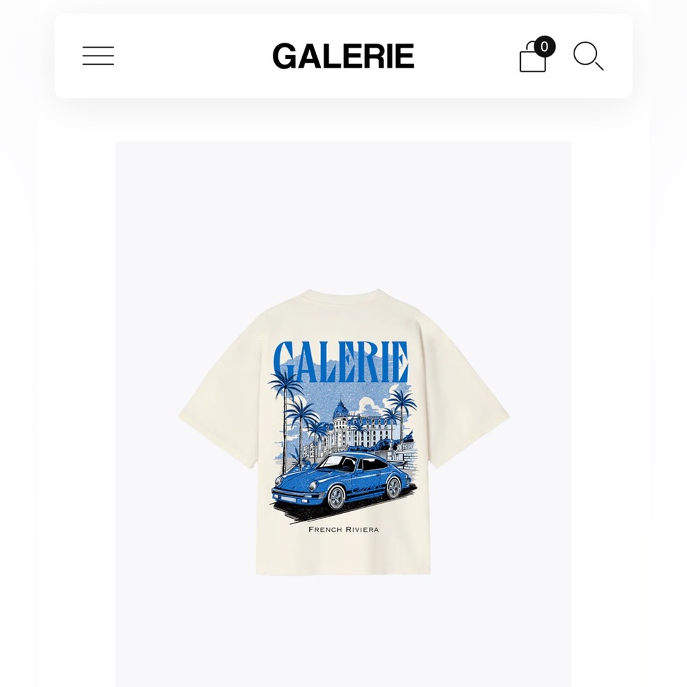 Oversized Riviera T-Shirt-a ribbed crewneck collar and in-house designed graphic
